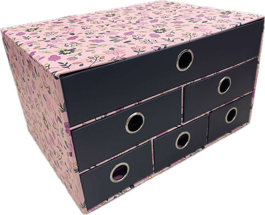Ancor Συρταριέρα 6 Συρτάρια Blog Flowers Pink