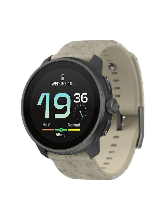 Suunto Race S Stainless Steel Waterproof Smartwatch with Heart Rate Monitor (Gravel Gray)