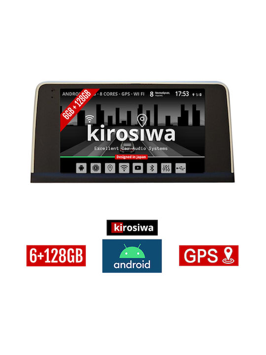 Kirosiwa Auto-Audiosystem für BMW Serie 3 / F30 2011-2018 (Bluetooth/USB/WiFi/GPS) mit Touchscreen 9"