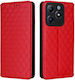 Imprinted Rhombus Book Κόκκινο (Realme C61)