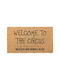 Velcoc Entrance Mat made of Coir with Anti-slip Backing Black 40x70cm