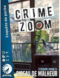 Asmodee Board Game Crime Zoom Oiseau de Malheur for 1-6 Players 14+ Years (FR)