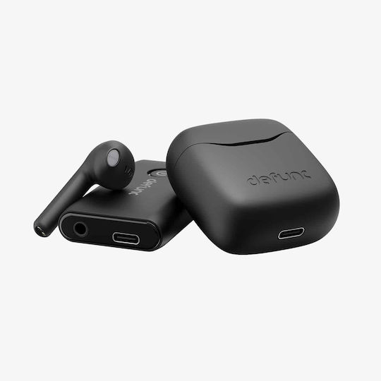 Defunc True Lite Travel Kit Earbud Bluetooth Handsfree Earphones with Sweat Resistance and Charging Case Black