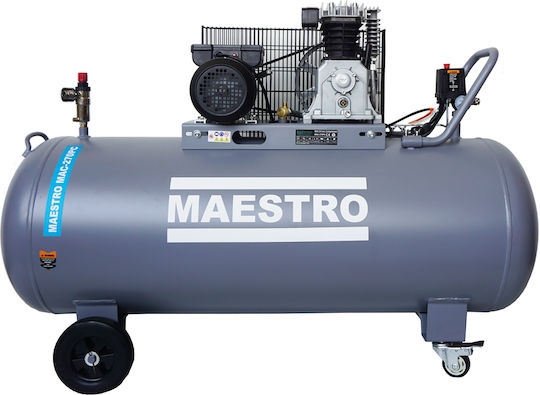 Maestro Single-Phase Air Compressors with Power 4hp and Airtank 270lt 100009