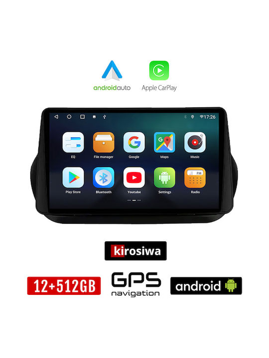 Kirosiwa Car Audio System for Citroen Nemo 2008-2018 (Bluetooth/USB/AUX/WiFi/GPS/Apple-Carplay/Android-Auto) with Touch Screen 10"