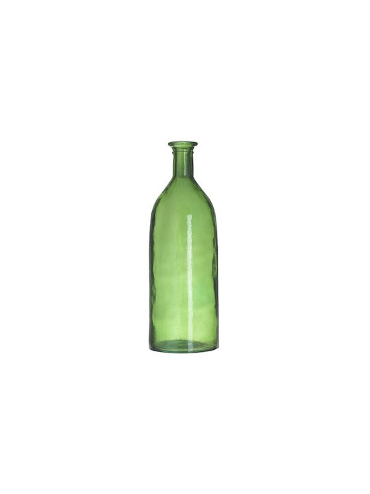 Inart Decorative Vase Green 12x12x35cm