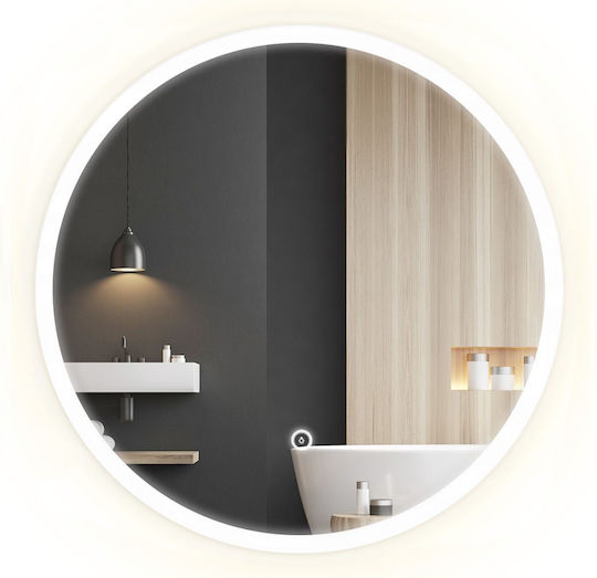Tutumi Round Bathroom Mirror Led 60x60cm