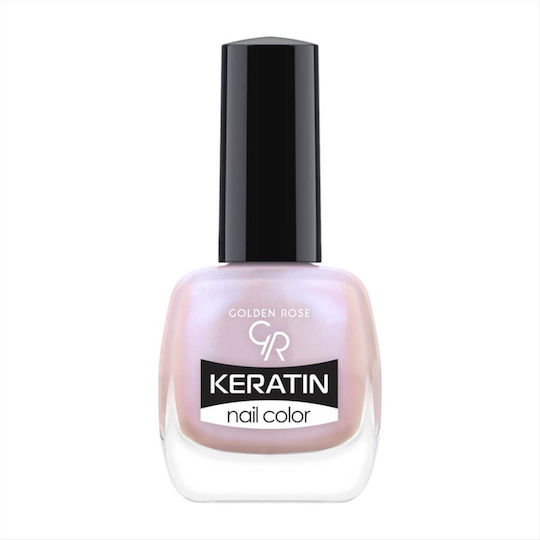 Keratin Glossy Βερνίκι Νυχιών Μακράς Διαρκείας Ροζ 124 10.5ml