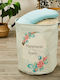 Whitegg KA030 Καλάθι Απλύτων Υφασμάτινο 37x37x47cm Τιρκουάζ