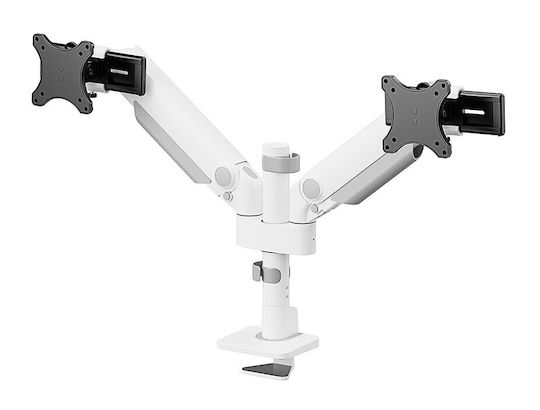Neomounts Stand Desk Mounted for 2 Monitors up to 34" with Arm White (DS65S-950WH2)
