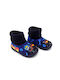 Kinderhausschuhe Stiefel Marineblau
