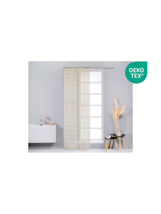 Easy Home Перде с Плик с Писалка Timpa Екрю 140x270см