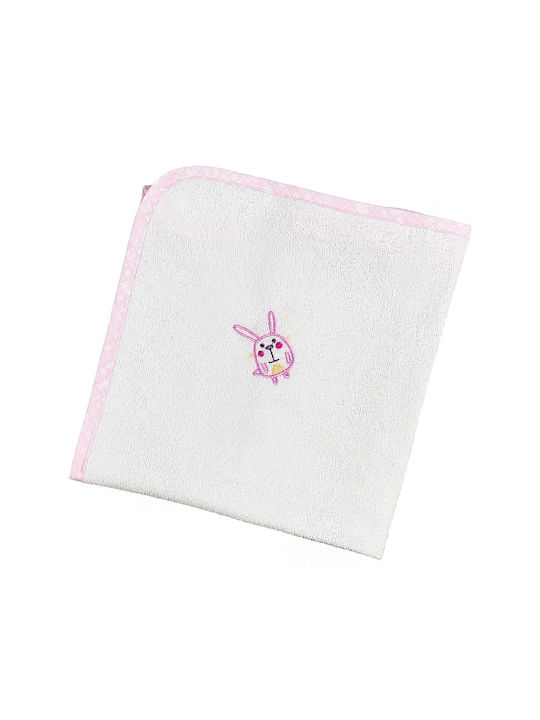 O Kosmos tou Morou Elephant Baby Burp Cloth Pink Gray 60x80cm.