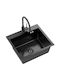 Quadron Drop-In Sink Inox WxD Black