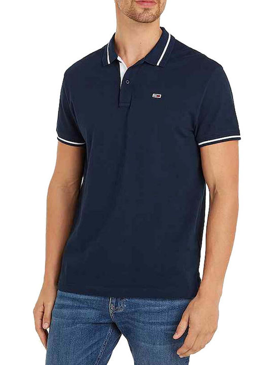 Tommy Hilfiger Ανδρική Μπλούζα Κοντομάνικη Polo Μπλε