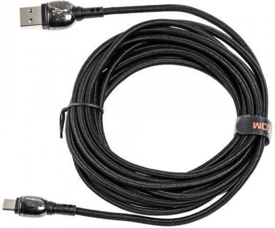 Moxom USB 2.0 Cable USB-C Male - USB-A Black 4m MX-CB44