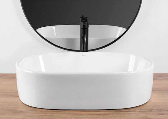 Rea Countertop Sink Ceramic 57x36x15cm