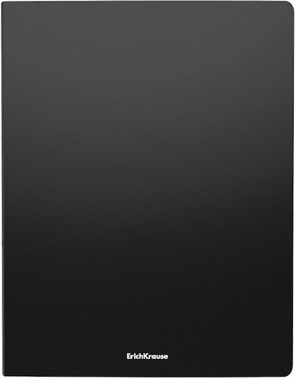 Erichkrause A4 Clipboard Folder 10 Clear Sheets Matt Classic Black 59178
