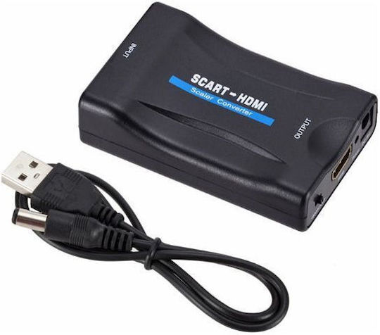 Μετατροπέας Scart female σε HDMI female 1τμχ SCH-01