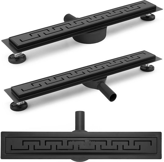 Rea Greek Stainless Steel Channel Shower Black
