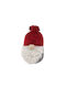 Xmas Spectrum Santa Fabric Red White Gray 12x12xh17cm C415838