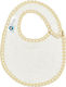 O Kosmos tou Morou Bib from 100% Cotton with Hoop & Loop Fastener Beige for 5 m+
