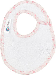 O Kosmos tou Morou Bib from 100% Cotton with Hoop & Loop Fastener Pink for 5 m+