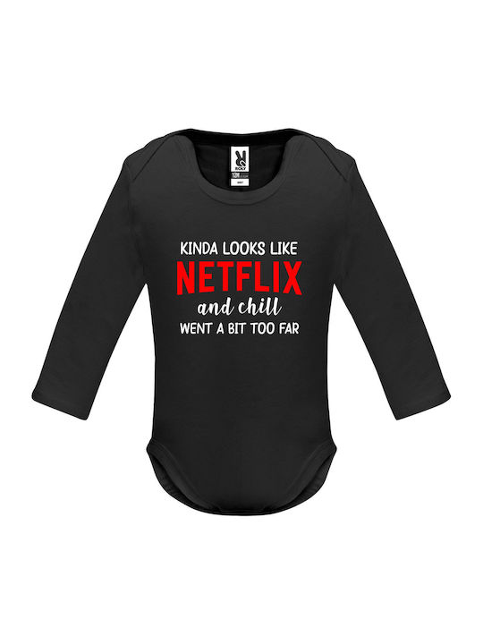 kirikoko Netflix And Chill Baby Κορμάκι Black