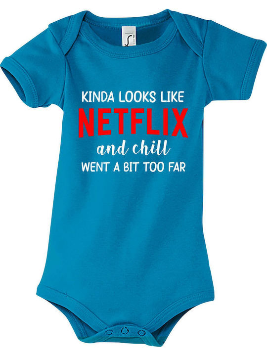 kirikoko Netflix And Chill Baby Kurzärmelig Aqua