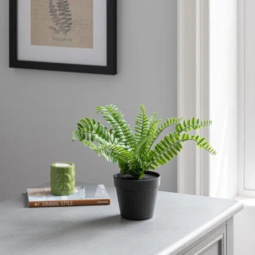 Изкуствено растение в саксия Fern Green 43см с LED Gardin