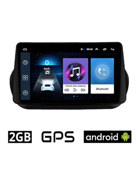 Car Audio System for Peugeot Bipper 2008-2018 (Bluetooth/USB/AUX/WiFi/GPS/Apple-Carplay/Android-Auto) with Touch Screen 10"