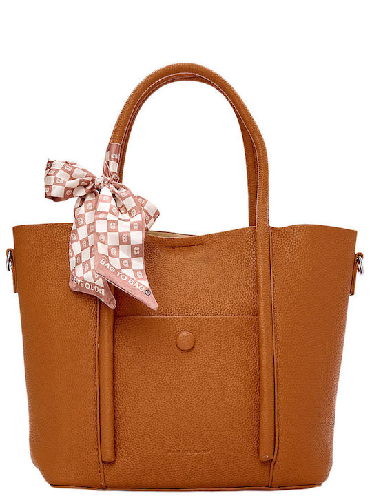 Bag to Bag Γυναικεία Τσάντα Ώμου Καφέ