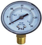 Swimming Pool Filter Pressure Gauge 50mm Plastic Cover 0-30psi 1/4''npt Enjoy Water