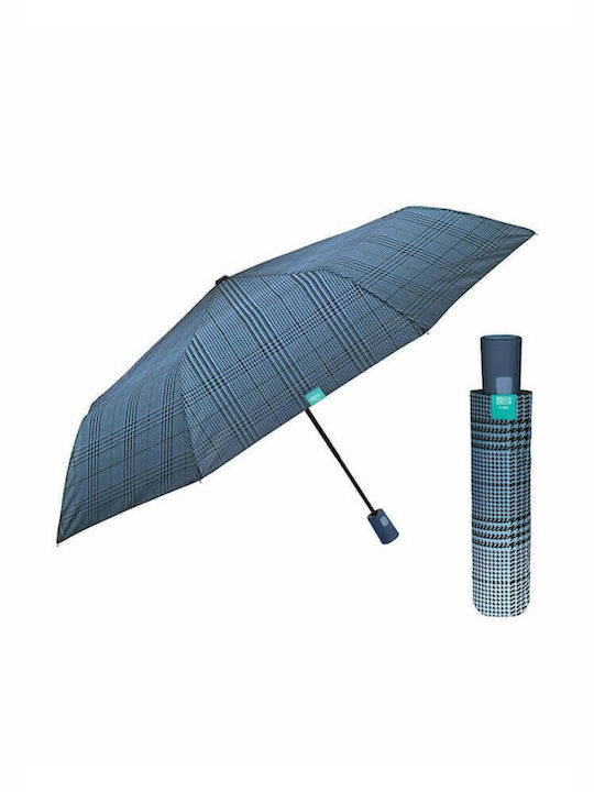 Perletti 26196C Αυτόματη Ομπρέλα Βροχής Σπαστή Μπλε
