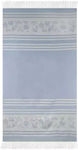 Family Enterprise Light Blue Cotton Beach Pareo 185x90cm