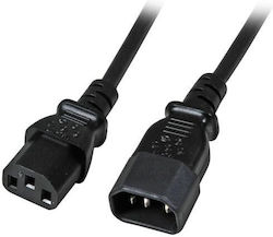 EFB IEC C14 - IEC C13 Кабел 3м Черен (EK503.3)