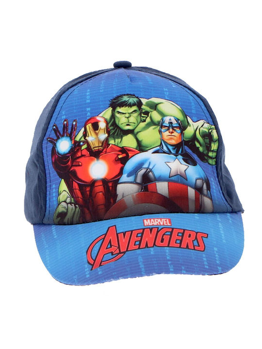 Marvel Kinderhut Jockey Stoff Marineblau Avengers