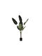 Изкуствено растение в саксия Alocasia Green 100см с LED Gardin