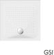 GSI Τετράγωνη Πορσελάνινη Ντουζιέρα 80x80cm Λευκή