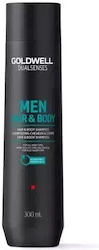 Goldwell Dualsenses Men Hair & Body Shampoo Reconstruction/Nourishment & Hydration for All Hair Types 300ml Goldwell Dualsenses Men Hair & Body Shampoo Reconstruction/Nourishment & Hydration for All Hair Types 300ml