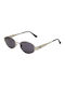 AV Sunglasses Gigi Women's Sunglasses with Silver Metal Frame and Black Lens