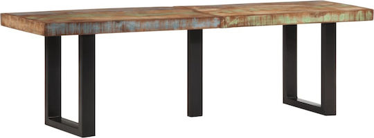 Bănci pentru Masă cu Suprafață de Lemn Maro 1buc 160x35x45buc
