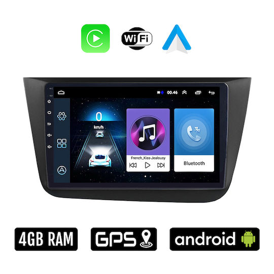 Auto-Audiosystem für Seat Altea 2004-2015 (Bluetooth/USB/WiFi/GPS/Apple-Carplay/Android-Auto) mit Touchscreen 9"