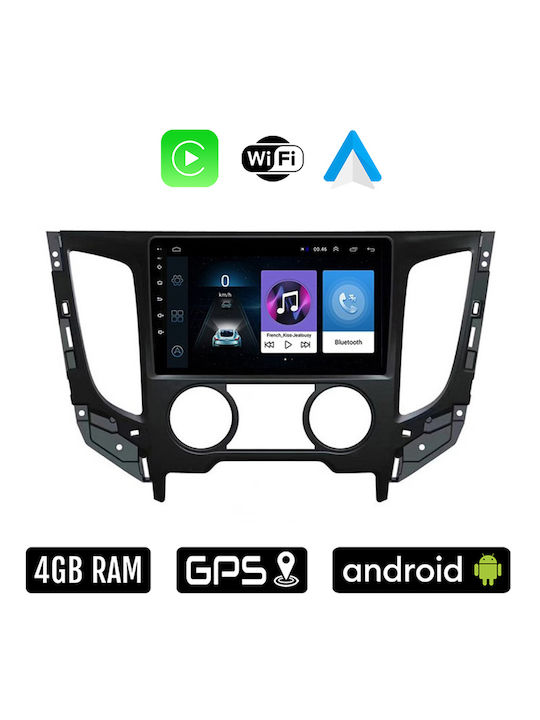 Auto-Audiosystem für Fiat Vollrück 2016 mit A/C (Bluetooth/USB/WiFi/GPS/Apple-Carplay/Android-Auto) mit Touchscreen 9"