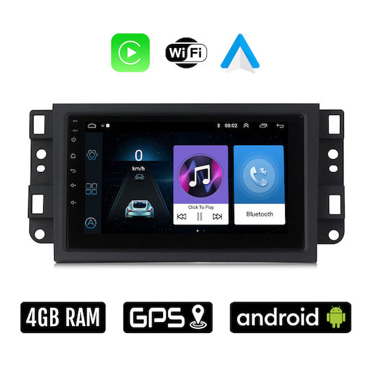 Sistem Audio Auto pentru Chevrolet Epica 2006 - 2012 (Bluetooth/USB/WiFi/GPS/Apple-Carplay/Android-Auto) cu Ecran Tactil 7"