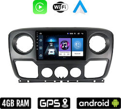 Ηχοσύστημα Αυτοκινήτου για Renault Master 2010 - 2019 (Bluetooth/USB/WiFi/GPS/Apple-Carplay/Android-Auto) με Οθόνη Αφής 10"