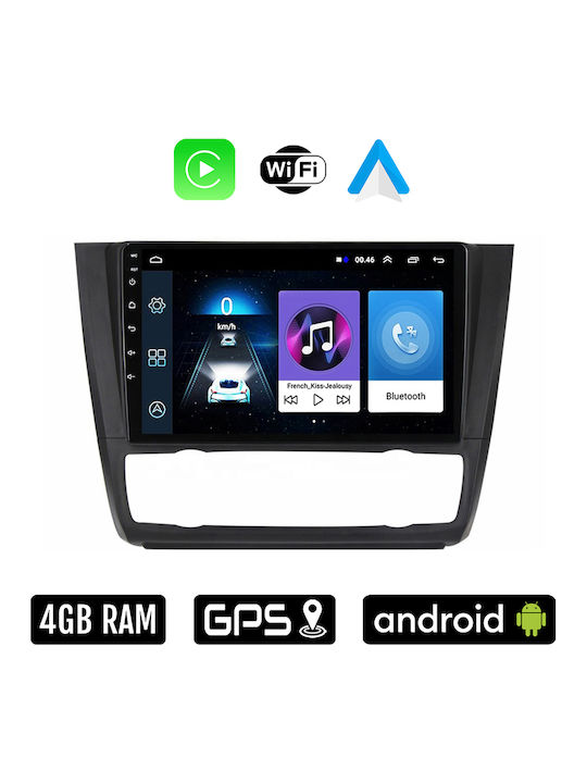 Car-Audiosystem für BMW E81 / E82 / E87 / Serie 1,S.1 2004 - 2013 (Bluetooth/USB/WiFi/GPS/Apple-Carplay/Android-Auto) mit Touchscreen 9"