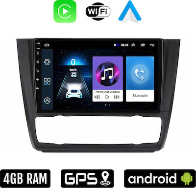 Car-Audiosystem für BMW E81 / E82 / E87 / Serie 1,S.1 2004 - 2013 (Bluetooth/USB/WiFi/GPS/Apple-Carplay/Android-Auto) mit Touchscreen 9"