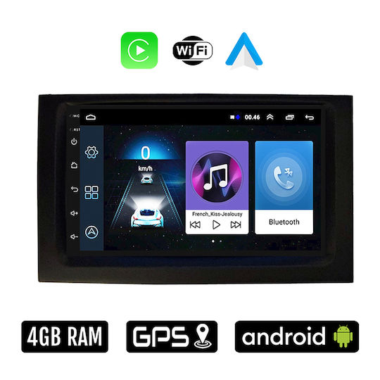 Auto-Audiosystem für Skoda Fabia 2000-2007 (Bluetooth/USB/WiFi/GPS/Apple-Carplay/Android-Auto) mit Touchscreen 7"
