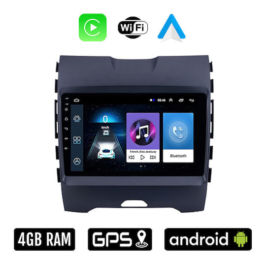 Auto-Audiosystem für Ford Kante 2015 (Bluetooth/USB/WiFi/GPS/Apple-Carplay/Android-Auto) mit Touchscreen 9"
